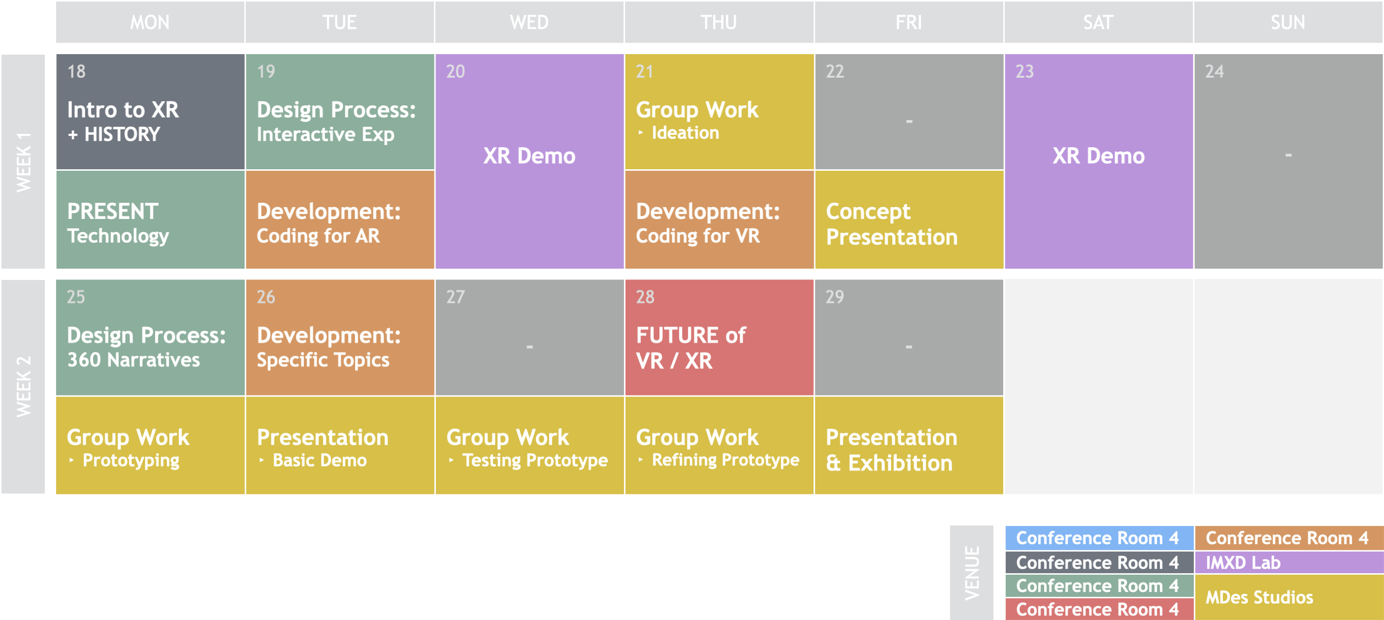 DE677 Course Schedule - Autumn 2025